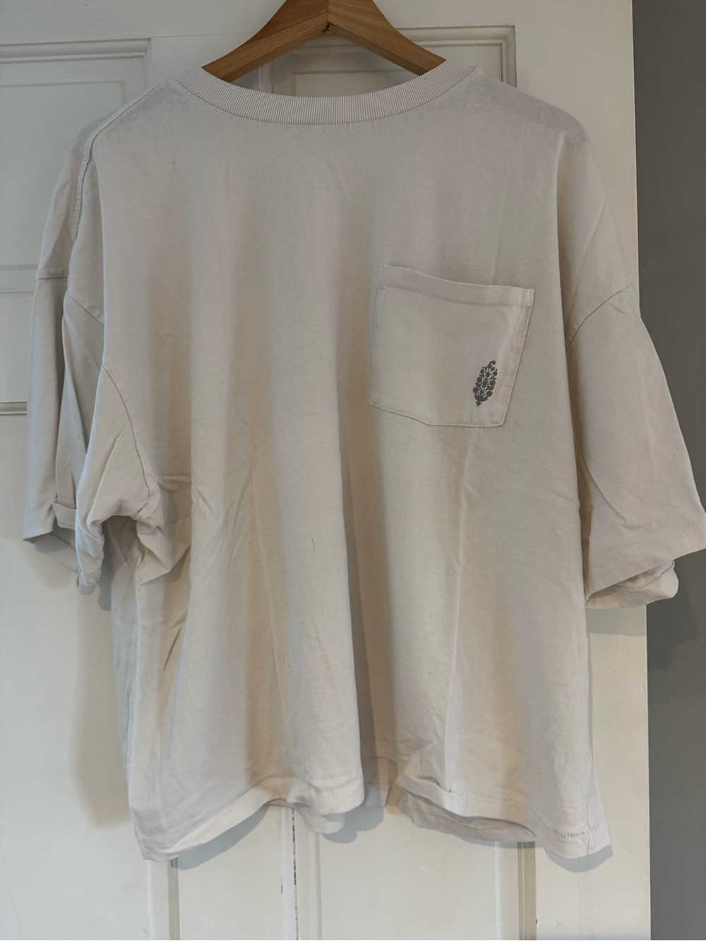 Free People Movement White Boxy Tee